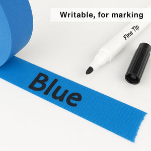 3 Pack Blue Painters Tape - Masking Tape 0.50 Inch Wide - Multi-Surface, Smart Adhesion, Indoor & Outdoor - 270FT Total - Paint Tape for DIY, Labeling, Art, Car, General Purpose (#3910)