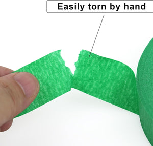 2 Pack Green Painters Tape - Masking Tape 1 Inch Wide - Multi-Surface, Smart Adhesion, Indoor & Outdoor - 180FT Total - Paint Tape for DIY, Labeling, Art, Car, General Purpose (#3910)