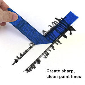 3 Pack Blue Painters Tape - Masking Tape 1 Inch Wide - Multi-Surface, Smart Adhesion, Indoor & Outdoor - 270FT Total - Paint Tape for DIY, Labeling, Art, Car, General Purpose (#3910)