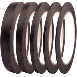 5 Rolls Pinstripe Tape - Masking Tape 1/16", 1/8", 1/4", 1/2", 3/4" - Thin Painters Masking Automotive Tape for DIY, Car, Auto, Paint, Art, Tumblers (Green)