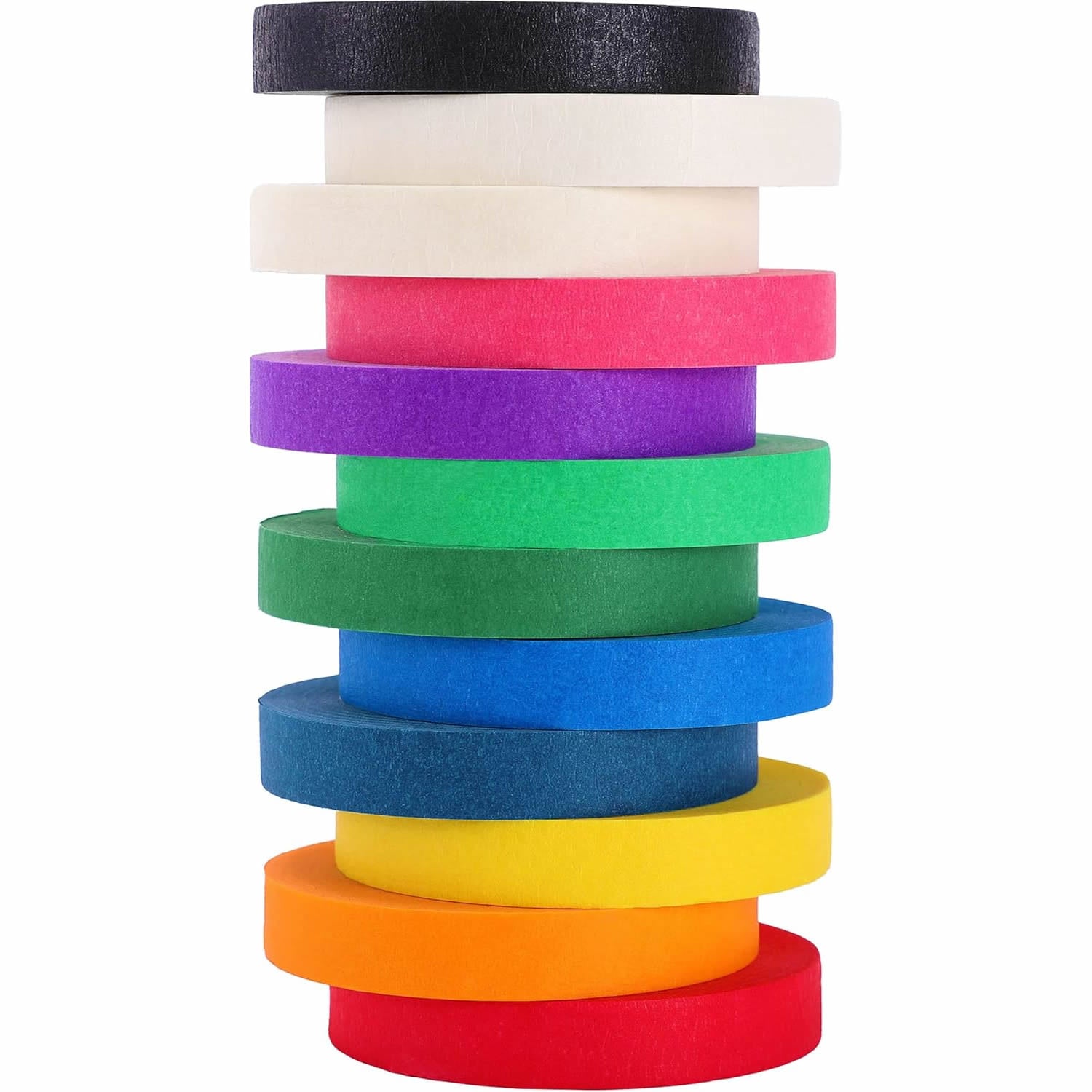 DOAY Colored Masking Tape | 0.5" x 45FT | Multi-Color | #3910