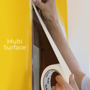 4 Pack White Masking Tape - Painters Tape 0.70 Inch Wide - Multi-Surface, Water Resistant, Indoor & Outdoor Use - 360FT Total - Artist Tape for Paint, Wall, Watercolor, DIY (#4010)