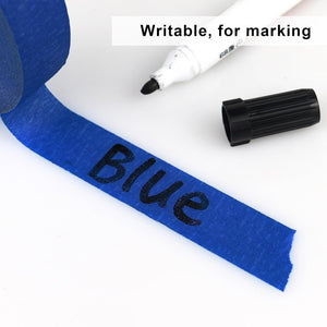 3 Pack Blue Painters Tape - Masking Tape 1 Inch Wide - Multi-Surface, Smart Adhesion, Indoor & Outdoor - 270FT Total - Paint Tape for DIY, Labeling, Art, Car, General Purpose (#3910)