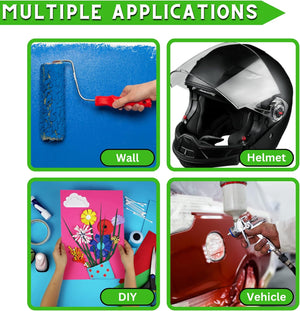 2 Pack Green Painters Tape - Masking Tape 1 Inch Wide - Multi-Surface, Smart Adhesion, Indoor & Outdoor - 180FT Total - Paint Tape for DIY, Labeling, Art, Car, General Purpose (#3910)