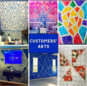 Blue Painters Tape 1/2 Inches x 30 Yards - Multi Surface Use - 120 Yards Total - 4 Rolls