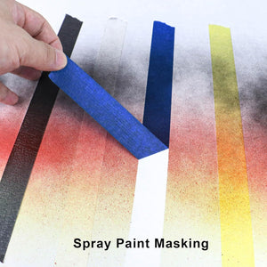 3 Pack Blue Painters Tape - Masking Tape 1 Inch Wide - Multi-Surface, Smart Adhesion, Indoor & Outdoor - 270FT Total - Paint Tape for DIY, Labeling, Art, Car, General Purpose (#3910)