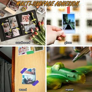 Colored Masking Tape 1/2" x 15 Yard - Multi Color - Multi Surface Use - 12 Bright Colors