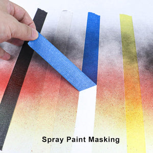 3 Pack Blue Painters Tape - Masking Tape 0.50 Inch Wide - Multi-Surface, Smart Adhesion, Indoor & Outdoor - 270FT Total - Paint Tape for DIY, Labeling, Art, Car, General Purpose (#3910)