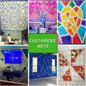 5 Rolls Pinstripe Tape - Masking Tape 1/16", 1/8", 1/4", 1/2", 3/4" - Thin Painters Masking Automotive Tape for DIY, Car, Auto, Paint, Art, Tumblers (Green)