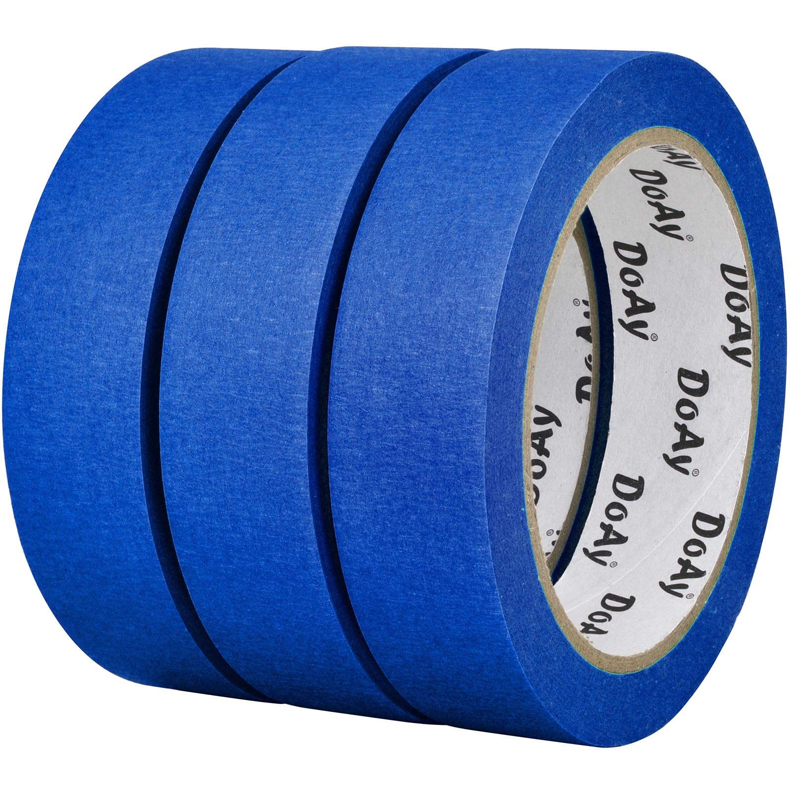 3 Pack Blue Painters Tape - Masking Tape 1 Inch Wide - Multi-Surface, Smart Adhesion, Indoor & Outdoor - 270FT Total - Paint Tape for DIY, Labeling, Art, Car, General Purpose (#3910)