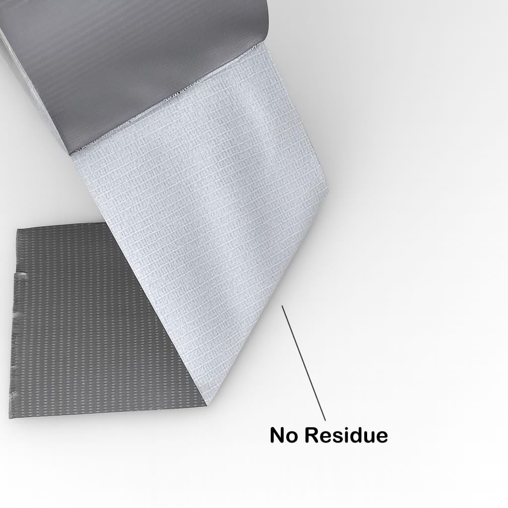 Silver Duct Tape - Heavy Duty Waterproof Tape 1.88 Inch Wide - Strong Adhesive, Extra Thickness, Tear by Hand - Great for Indoor & Outdoor Use, Moving Boxes, Repairs - 45 Ft